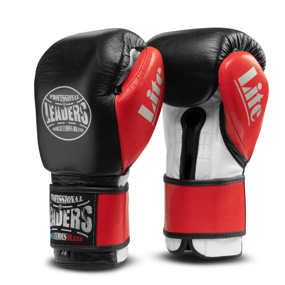  Боксерские перчатки LEADERS Lite Series красные 