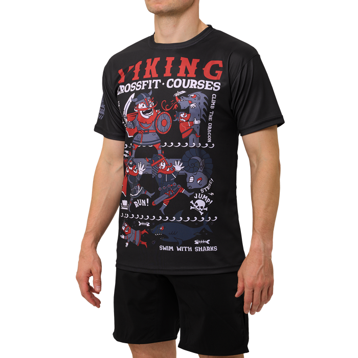  Тренировочная футболка Hardcore Training Viking Crossfit Black 