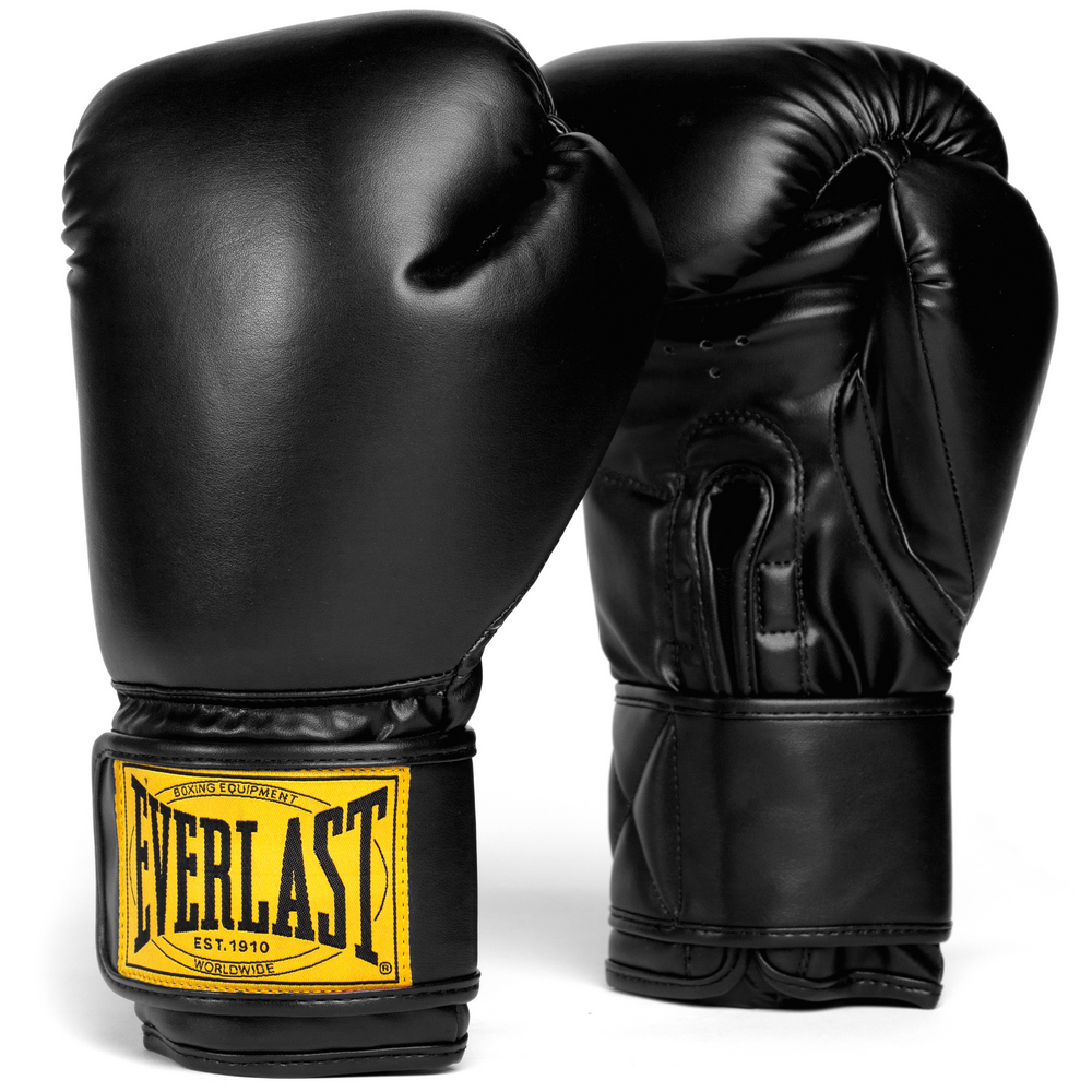  Боксерские перчатки Everlast 1910 PU черные 