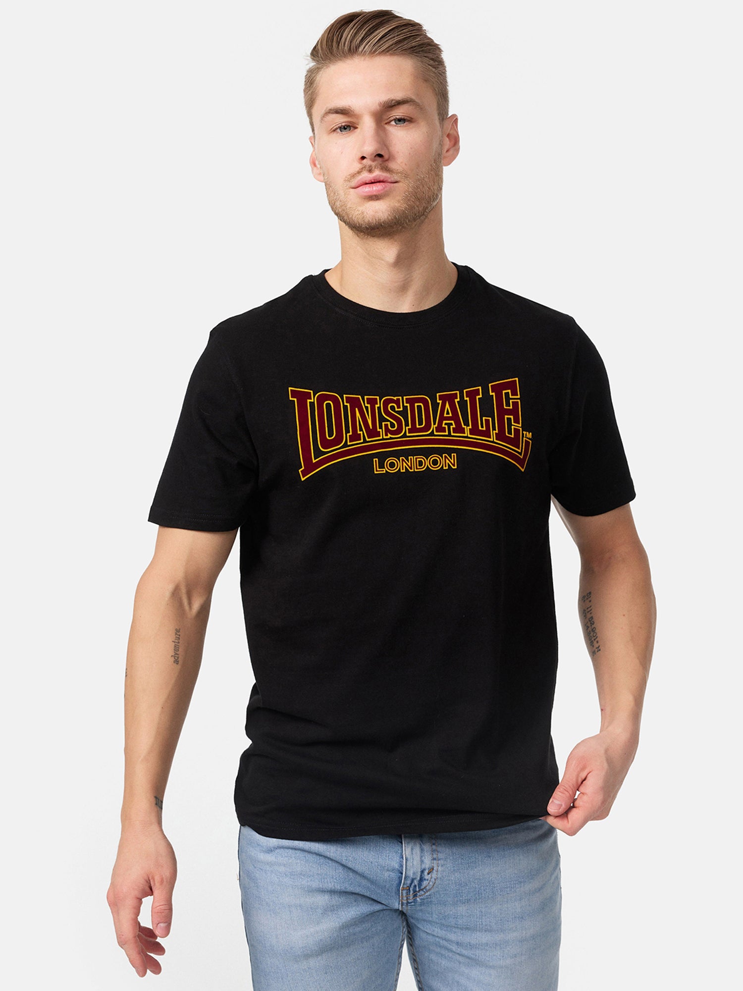  Футболка мужская LONSDALE CLASSIC Black 