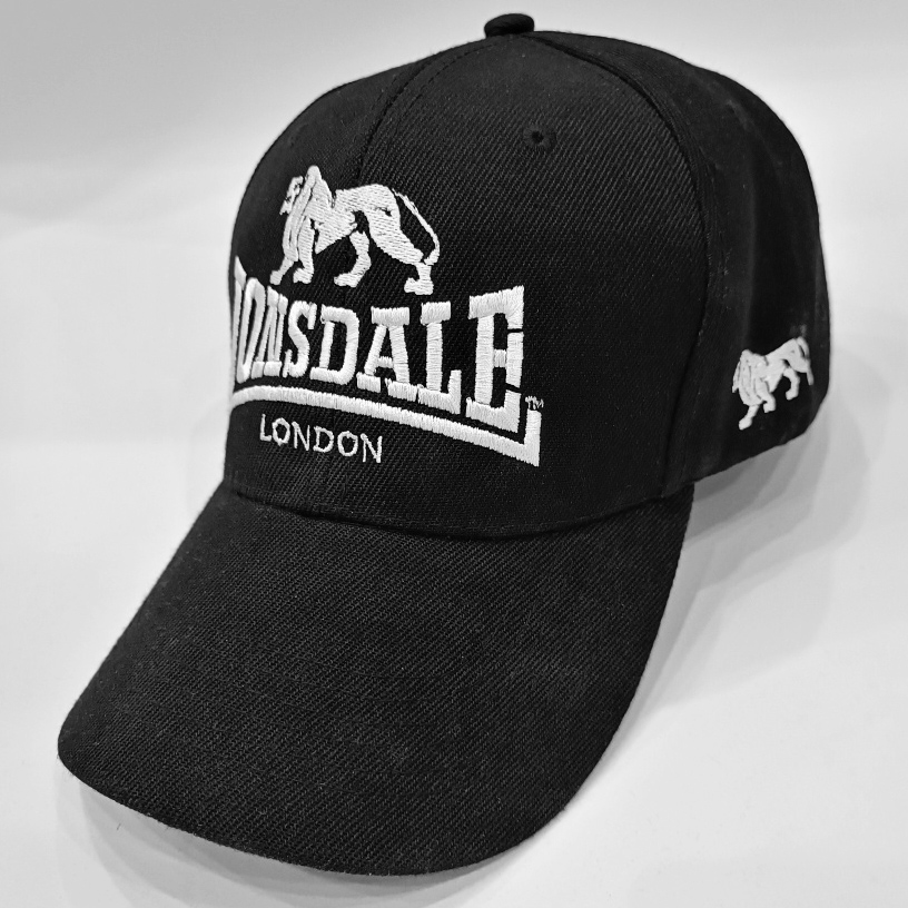  Бейсболка Lonsdale logo черная 