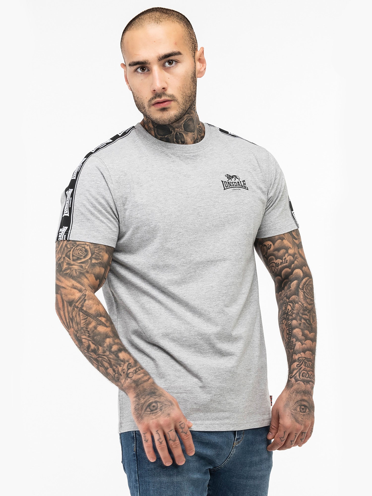  Футболка LONSDALE BRINDISTER Marl Grey 