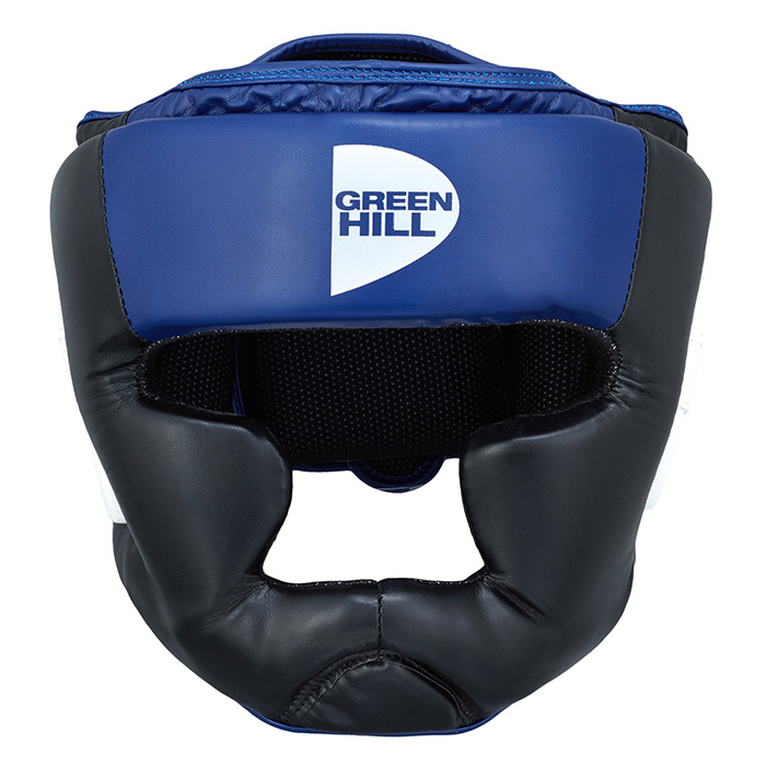  Боксерский шлем GREEN HILL POISE черно-синий 