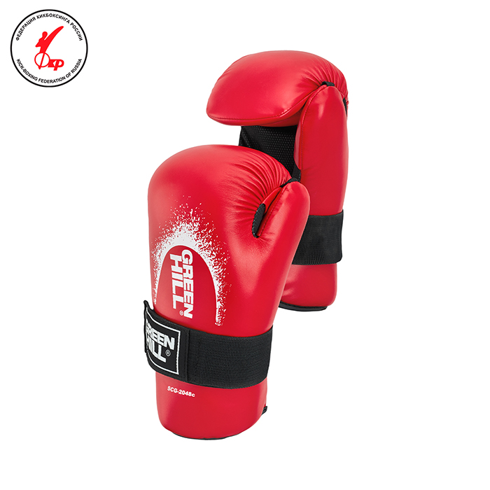  Перчатки GREEN HILL 7-contact красные 