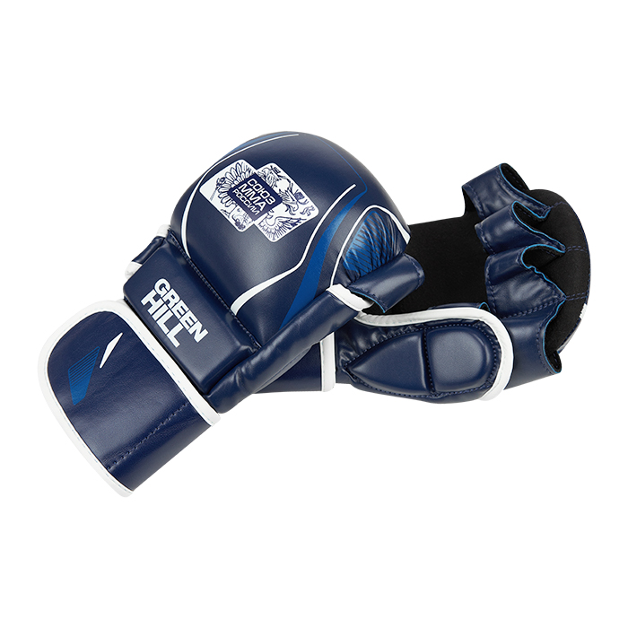  Перчатки GREEN HILL СОЮЗ MMA РОССИИ синие 