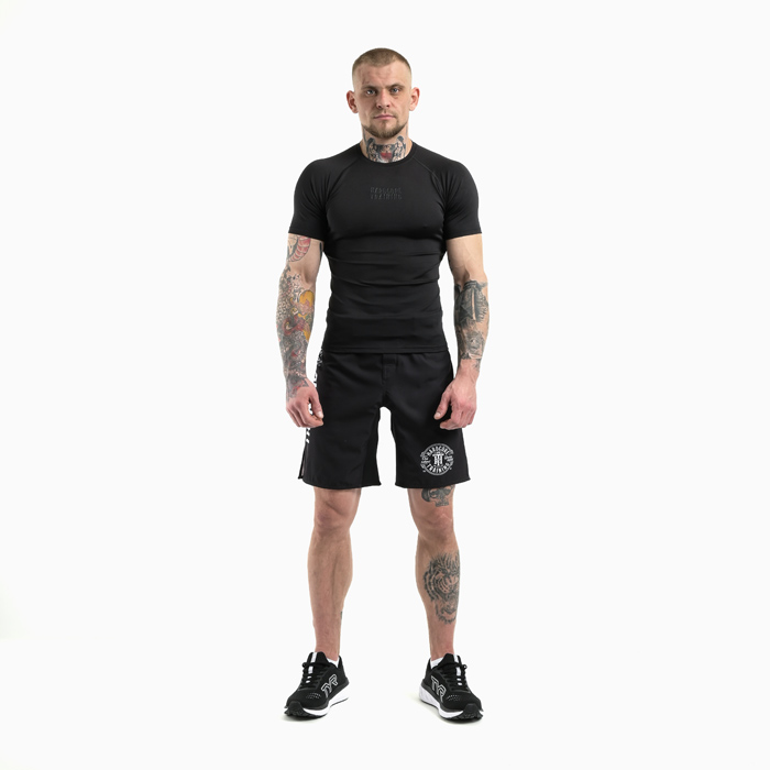 Рашгард Hardcore Training Black Shadow 3.D SS 