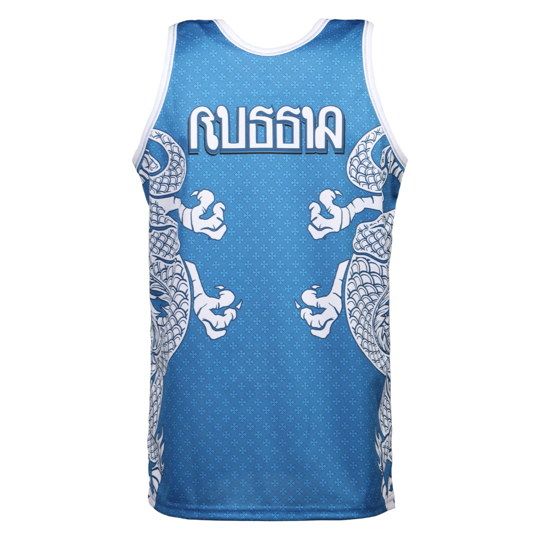  Майка тренировочная RFighter ФТБР-DRAG синяя 