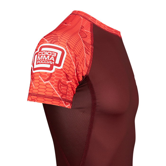  Рашгард GREEN HILL СОЮЗ ММА РОССИИ MMU-034 красный 