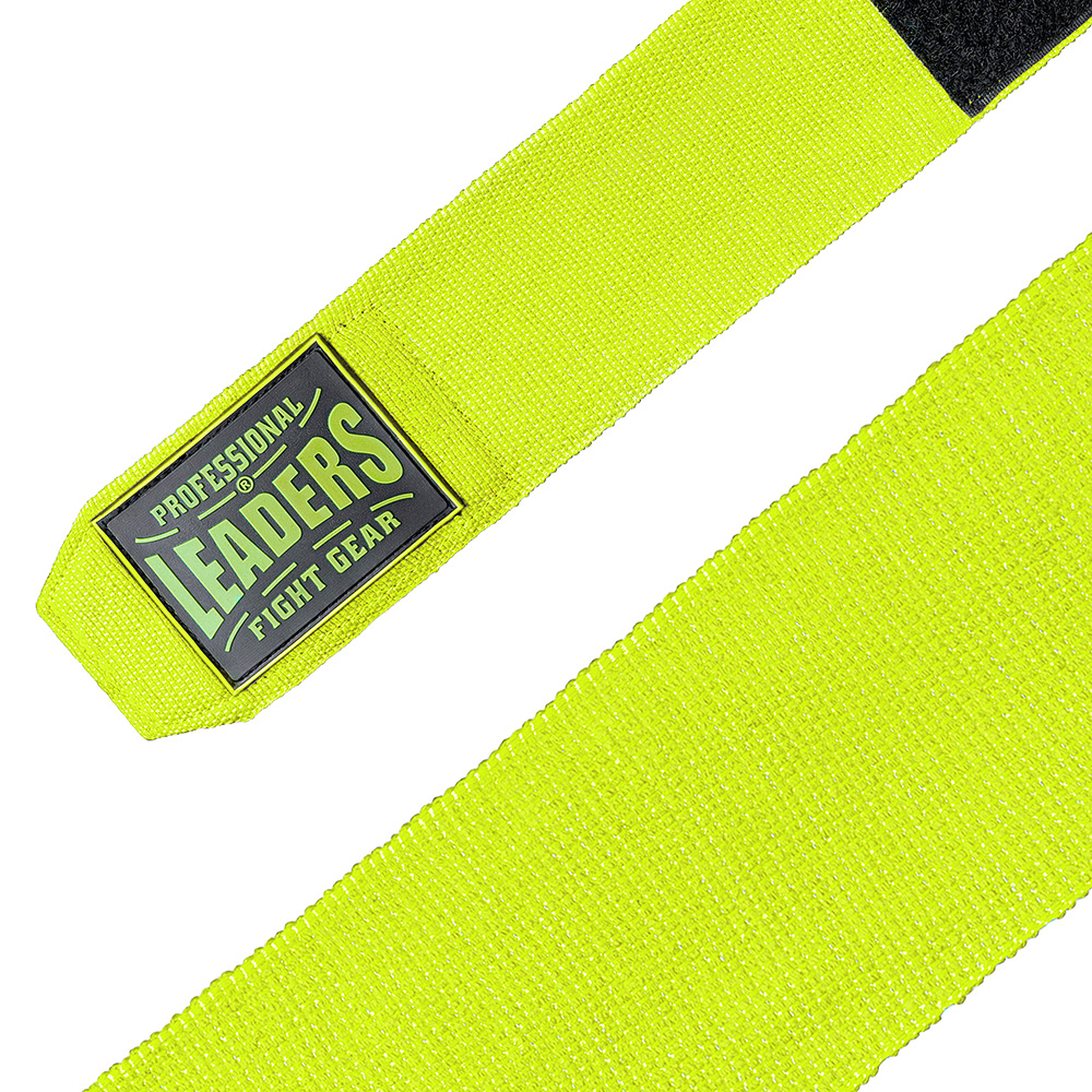  Бинты боксерские LEADERS PRO 84/16 салатовые 