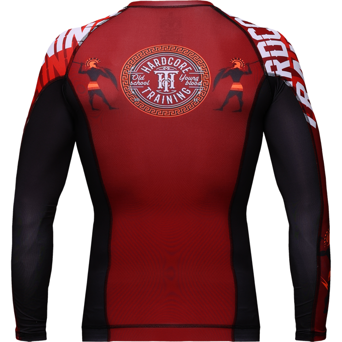  Рашгард Hardcore Training Sparta Red 2 LS 