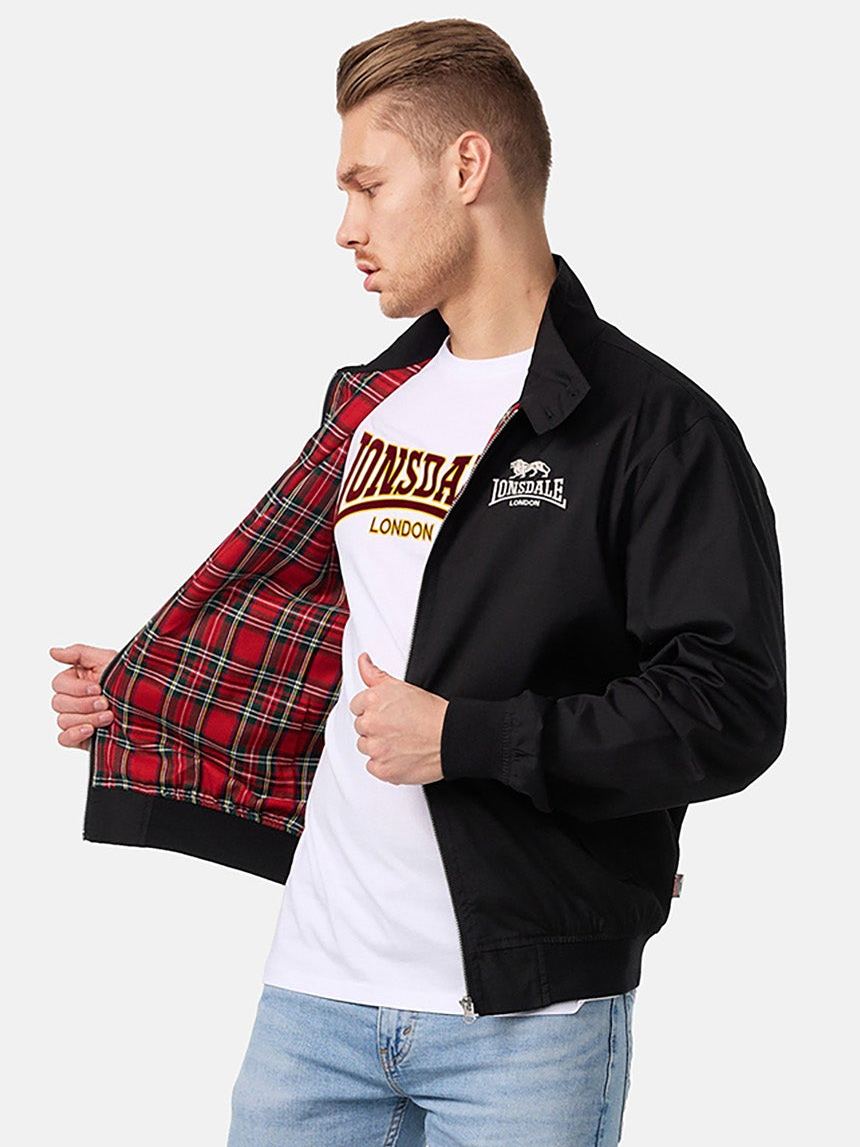 Куртка Харрингтон LONSDALE CLASSIC черная 
