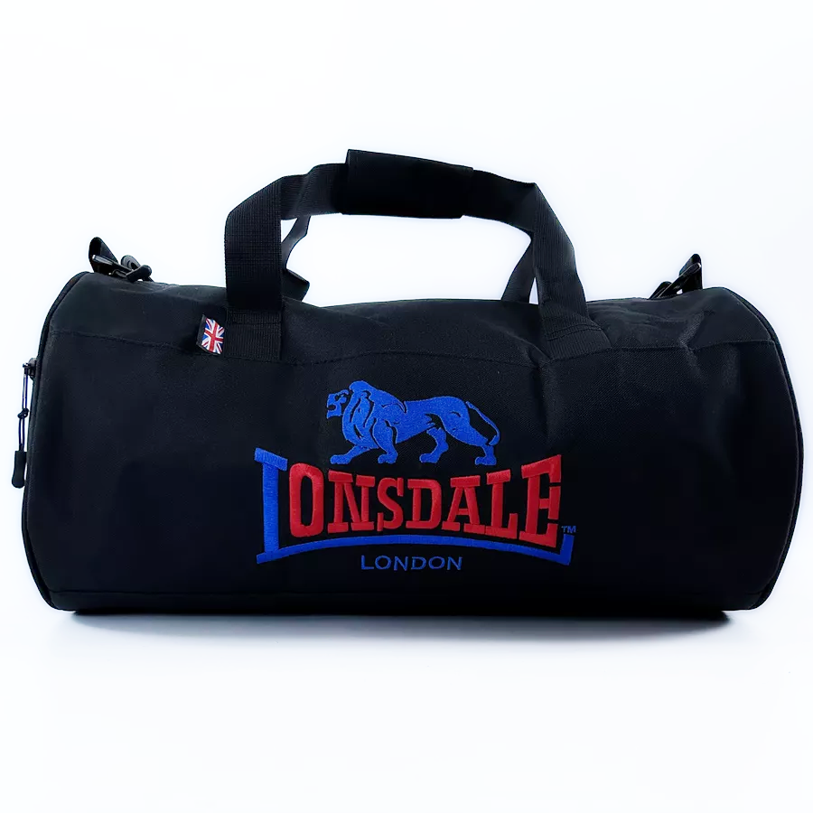  Сумка Lonsdale Barrel Bag 2 черно синяя 