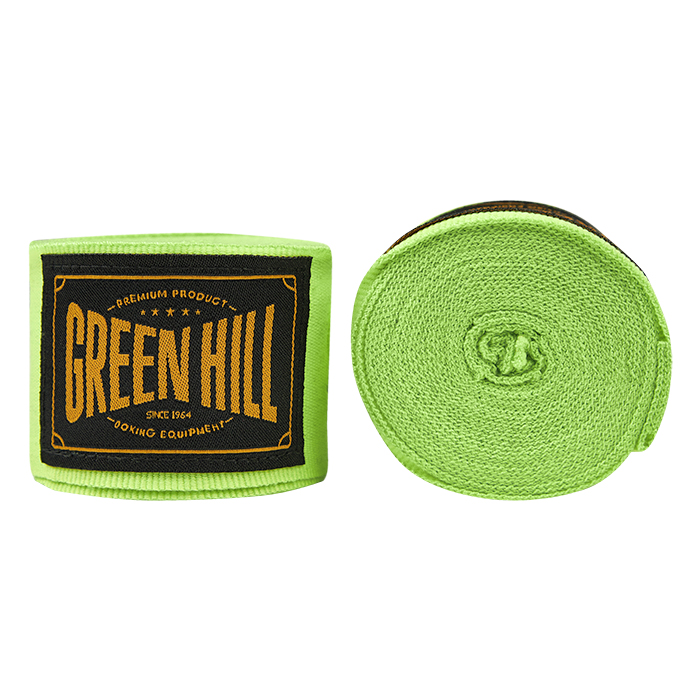  Боксерские бинты GREEN HILL Flexfit кислотный 