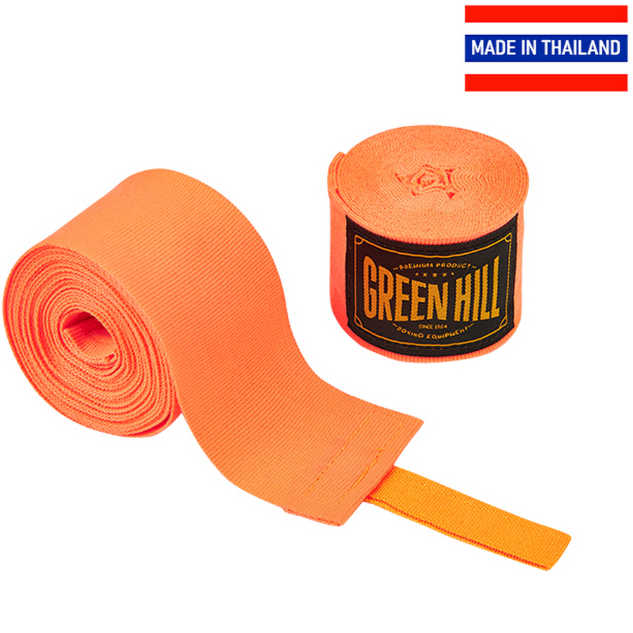  Боксерские бинты GREEN HILL Flexfit оранжевые 