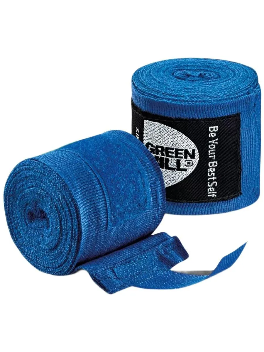  Эластичные боксерские бинты Green Hill синие 