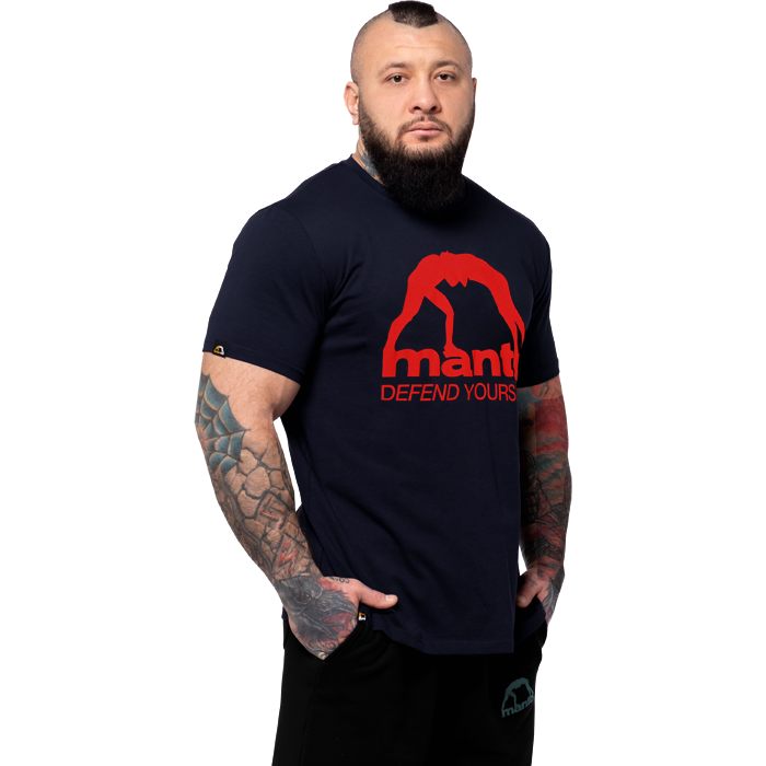  Футболка Manto Defend Youself Navy Blue 