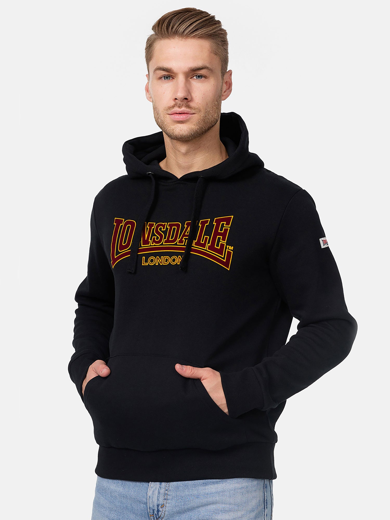  Худи LONSDALE HOODED CLASSIC LL002 Black 