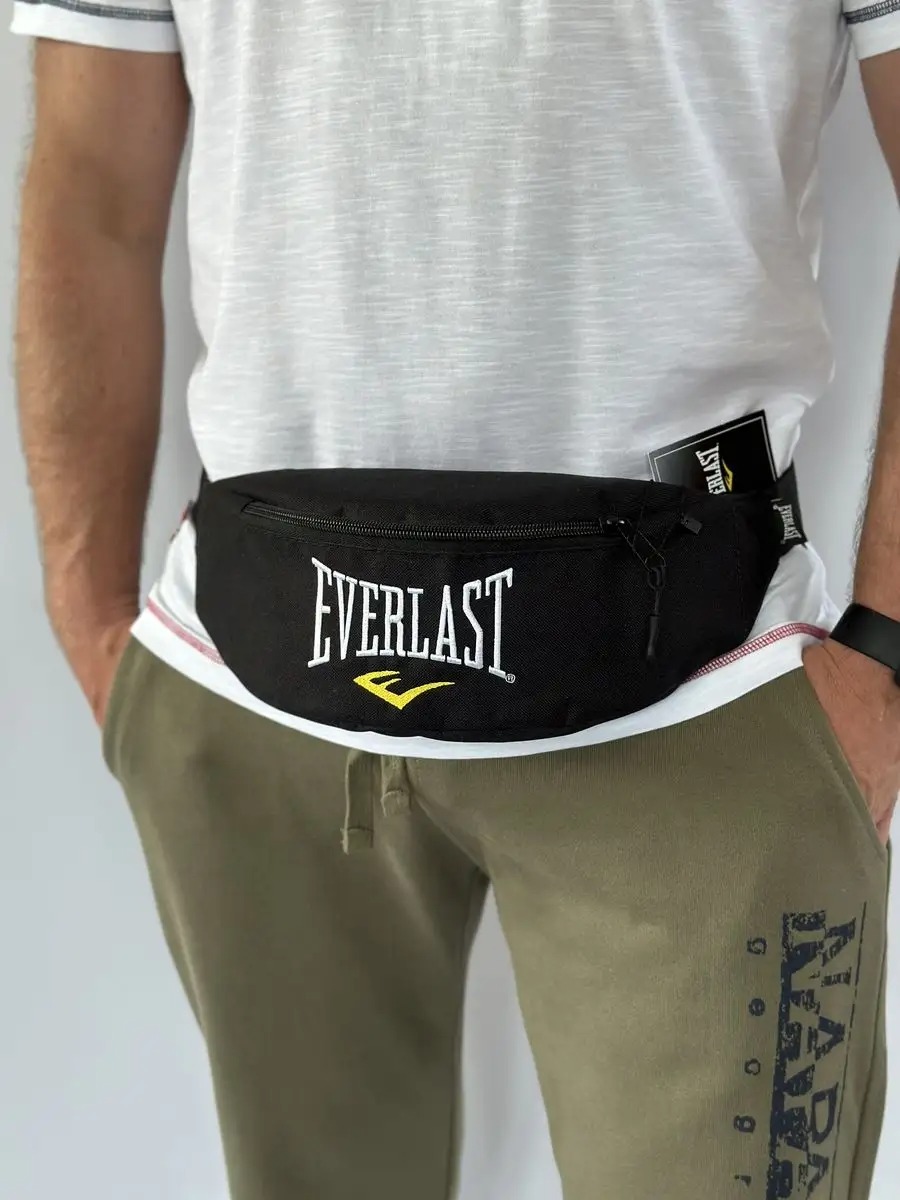  Сумка поясная Everlast Black/White 