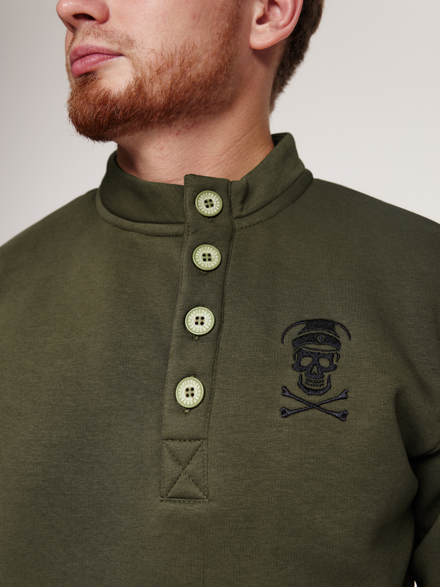  Свитшот гимнастёрка Варгградъ 1915 хаки с начёсом  