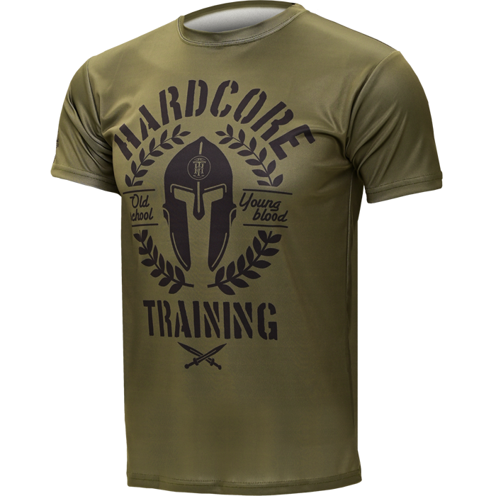  Тренировочная футболка Hardcore Training Helmet Olive 