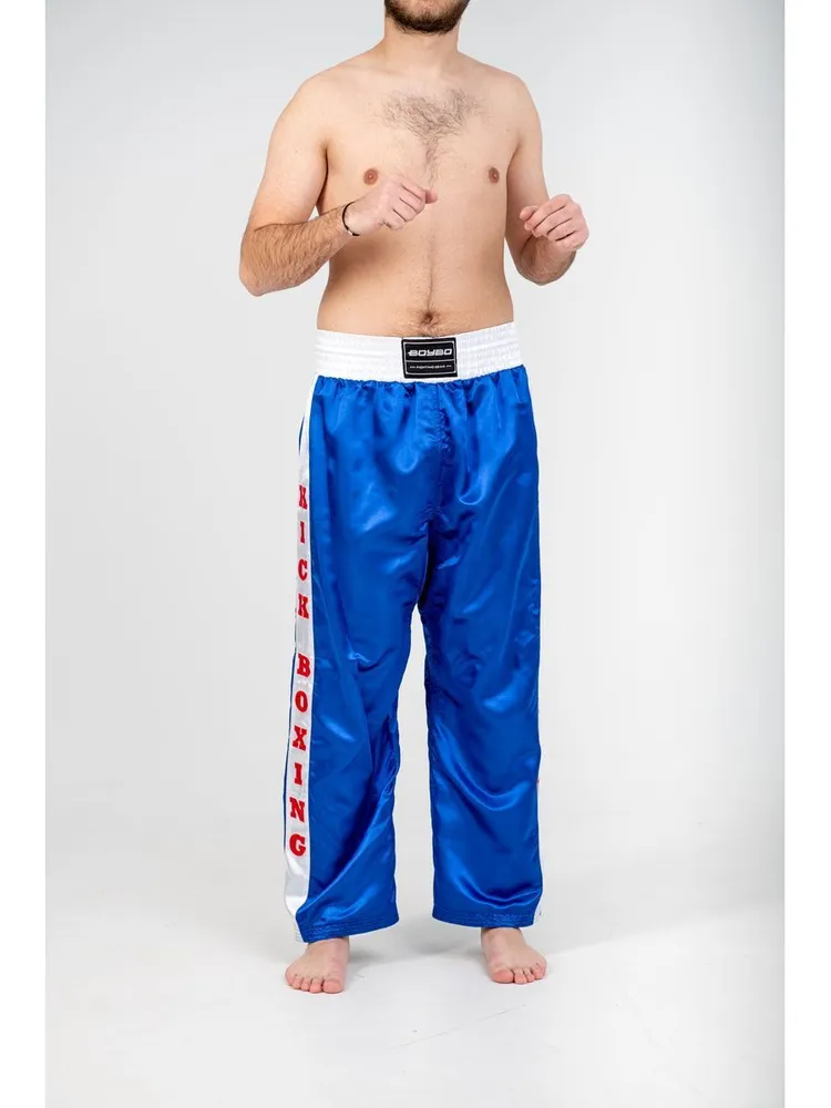  Брюки BoyBo для кикбоксинга синие 