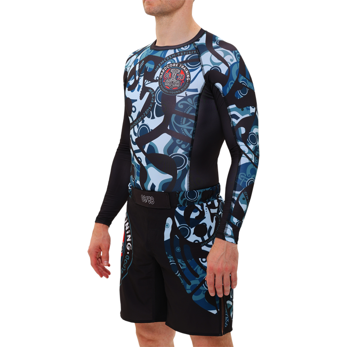  Рашгард Hardcore Training Nordic Ornament Black/Gray LS 