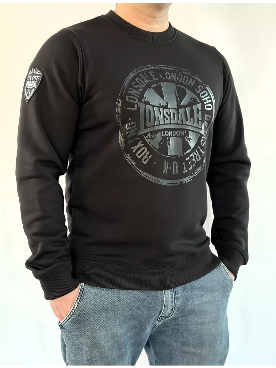  Свитшот Lonsdale Black Flag черный 