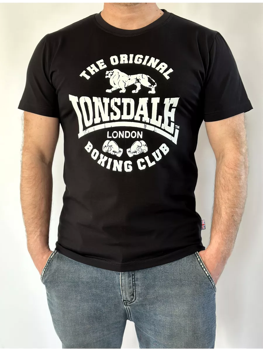  Футболка Lonsdale logo Boxing club черная 