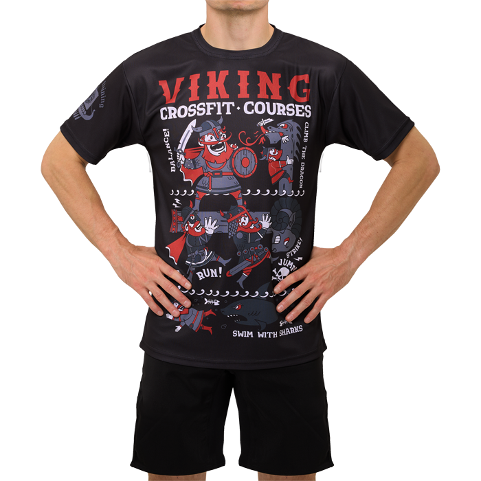 Тренировочная футболка Hardcore Training Viking Crossfit Black 