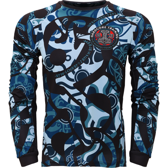  Тренировочный лонгслив Hardcore Training Nordic Ornament Black/Gray 
