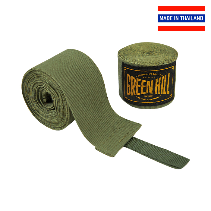  Боксерские бинты GREEN HILL Flexfit темно зеленый 