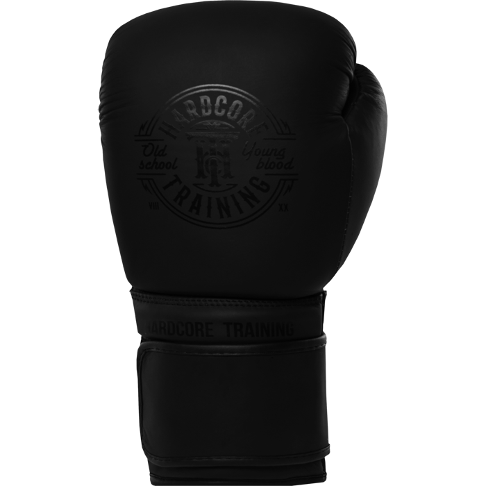  Боксерские перчатки Hardcore Training Premium Matte черные 