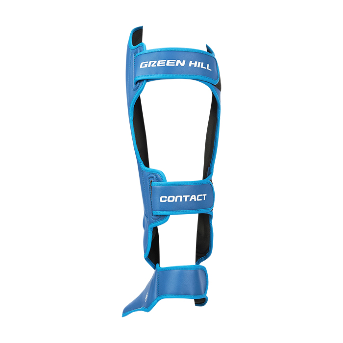  Защита голень-стопа Green Hill Contact 3D inject foam MF Синий 