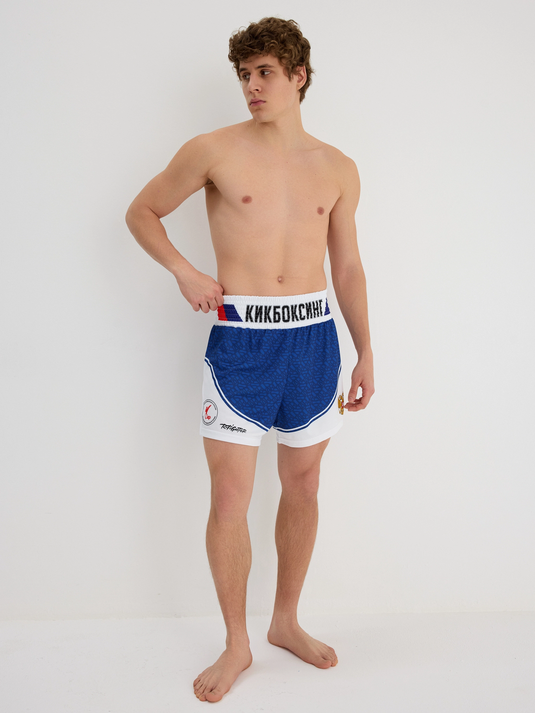  Шорты Кикбоксинг RFighter синие 