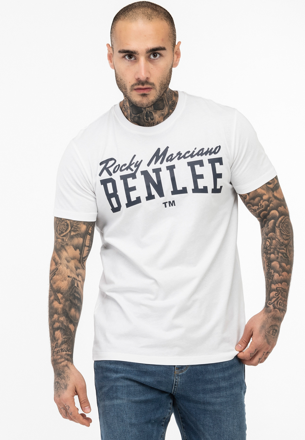  Футболка Benlee Rocky Marciano Logo белая 