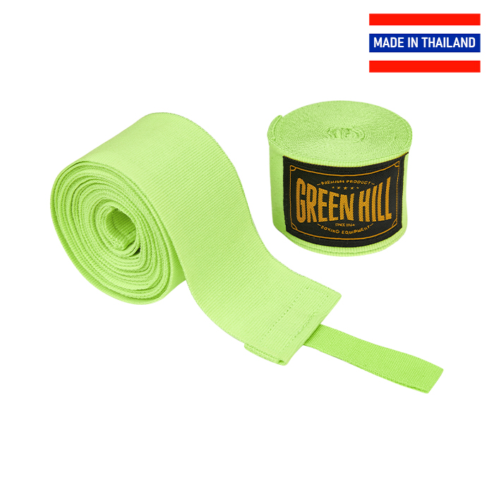  Боксерские бинты GREEN HILL Flexfit кислотный 