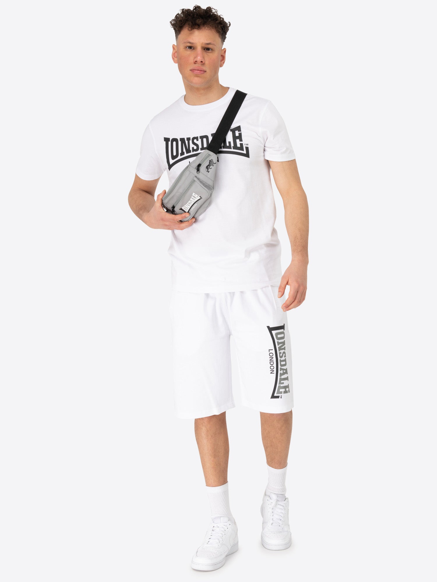  Сумка поясная Lonsdale HIP Grey 