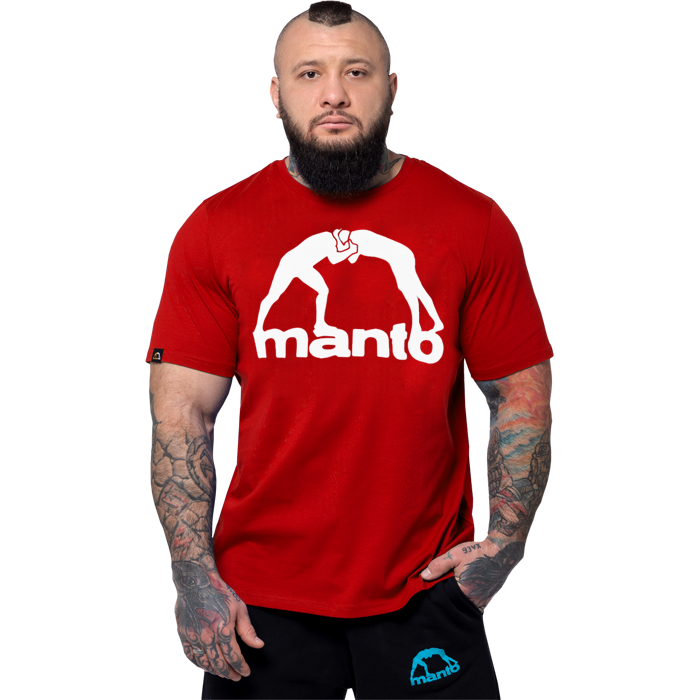  Футболка Manto Logo Vibe Red 