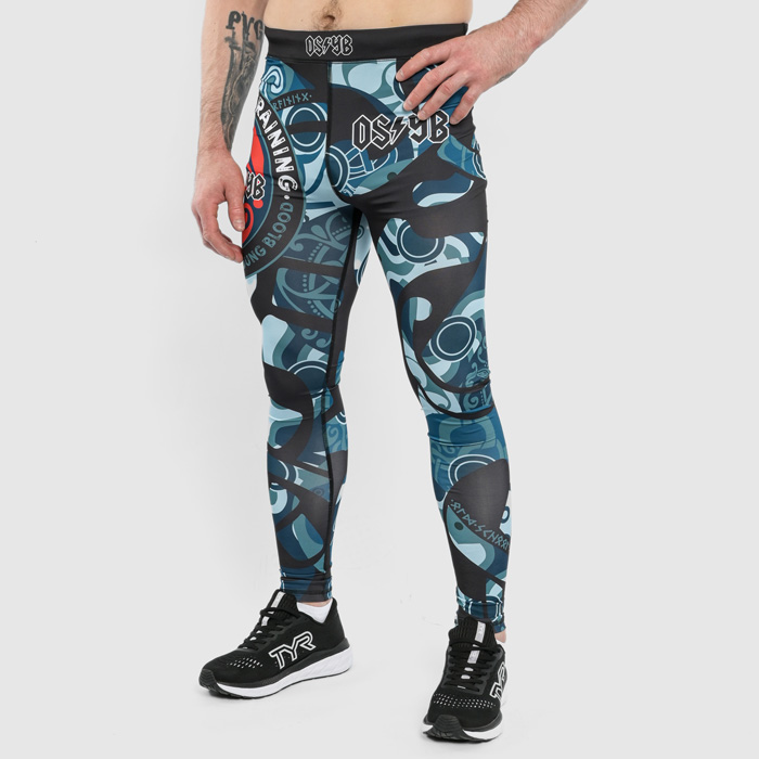  Компрессионные штаны Hardcore Training Nordic Ornament Black/Gray 