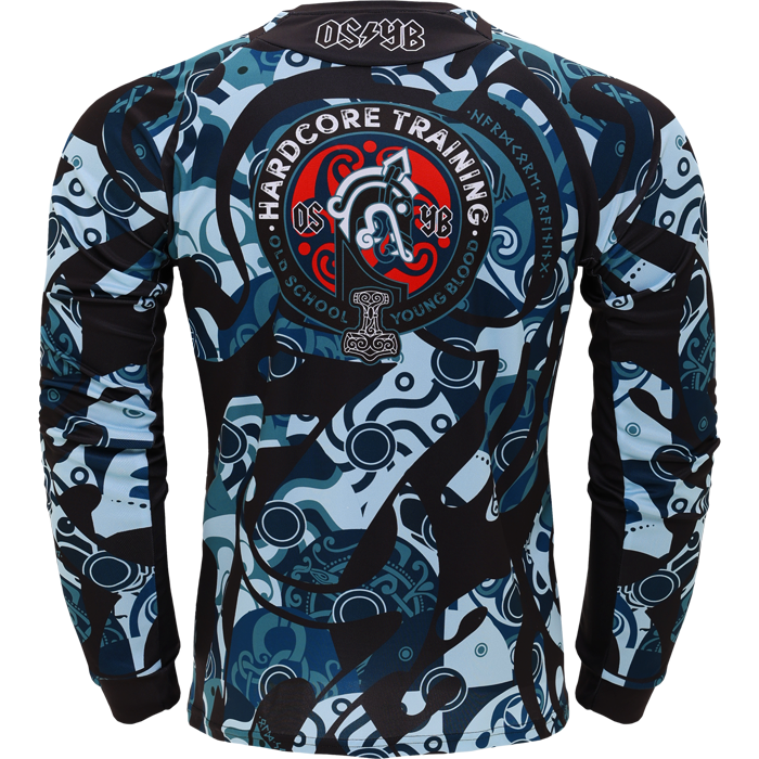  Тренировочный лонгслив Hardcore Training Nordic Ornament Black/Gray 