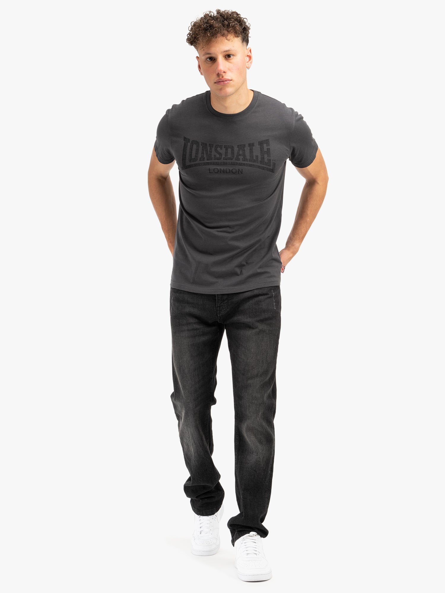  Футболка LONSDALE LOGO KAI Anthracite 