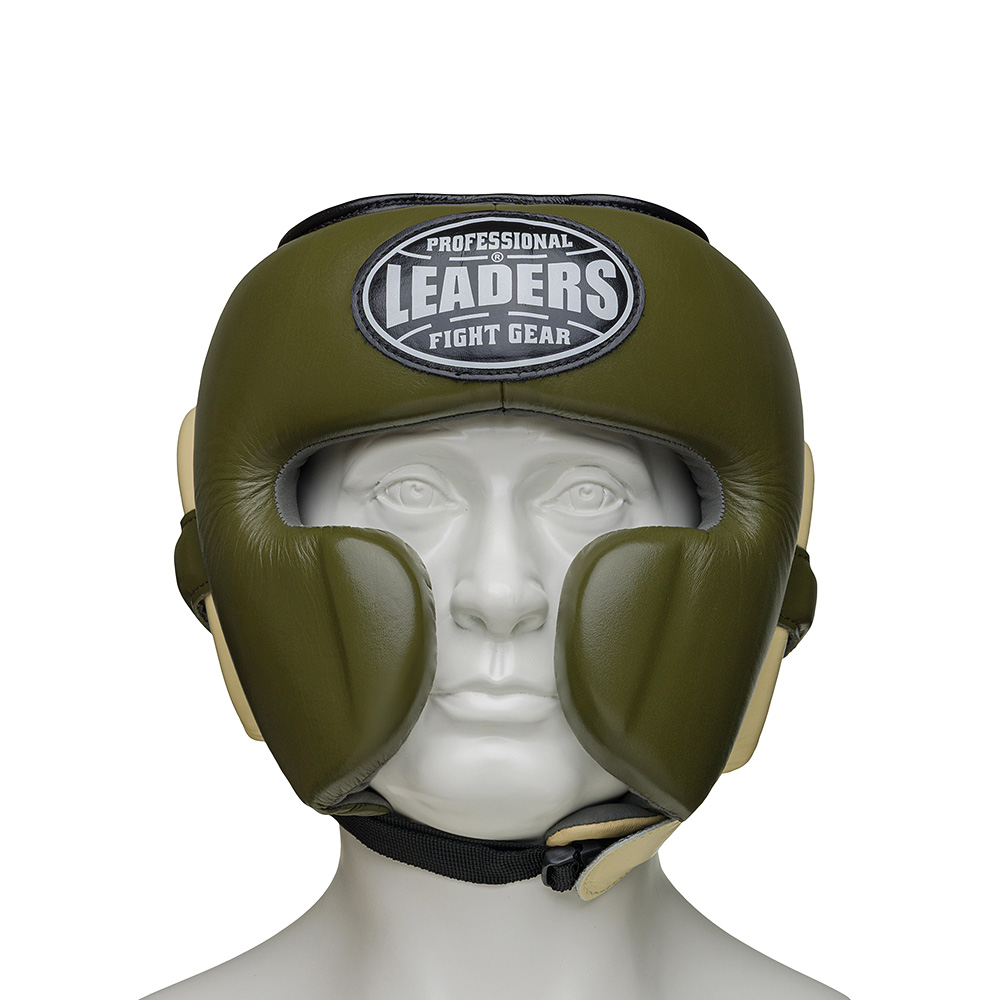  Шлем боксерский LEADERS MEX FANCY OLV/CR 