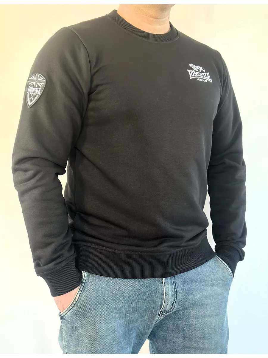  Свитшот Lonsdale BK Small Logo черный 