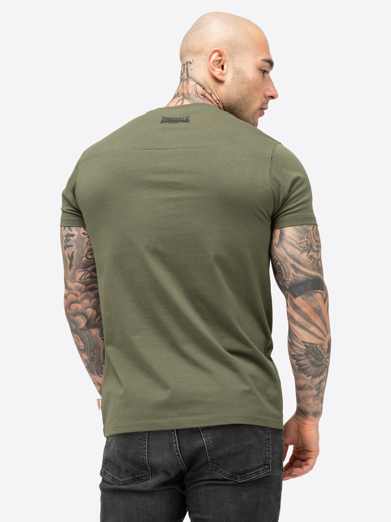  Футболка LONSDALE CRANTOCK оливковая 