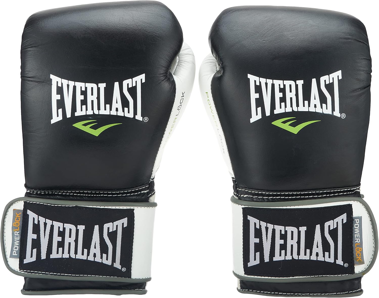  Боксерские перчатки EVERLAST POWERLOCK черные c белым 