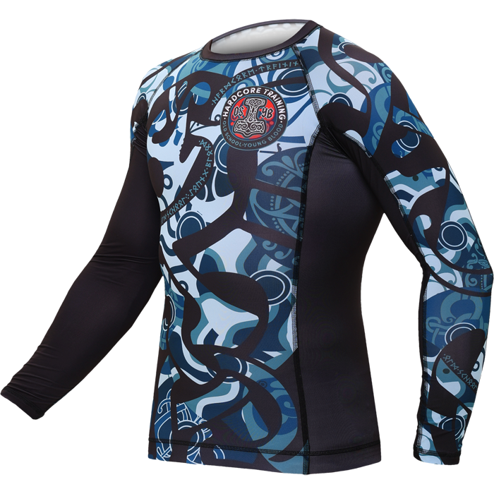  Рашгард Hardcore Training Nordic Ornament Black/Gray LS 