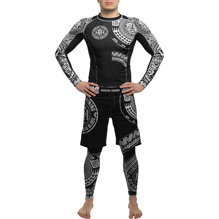  Компрессионные штаны Hardcore Training Ta Moko Black 