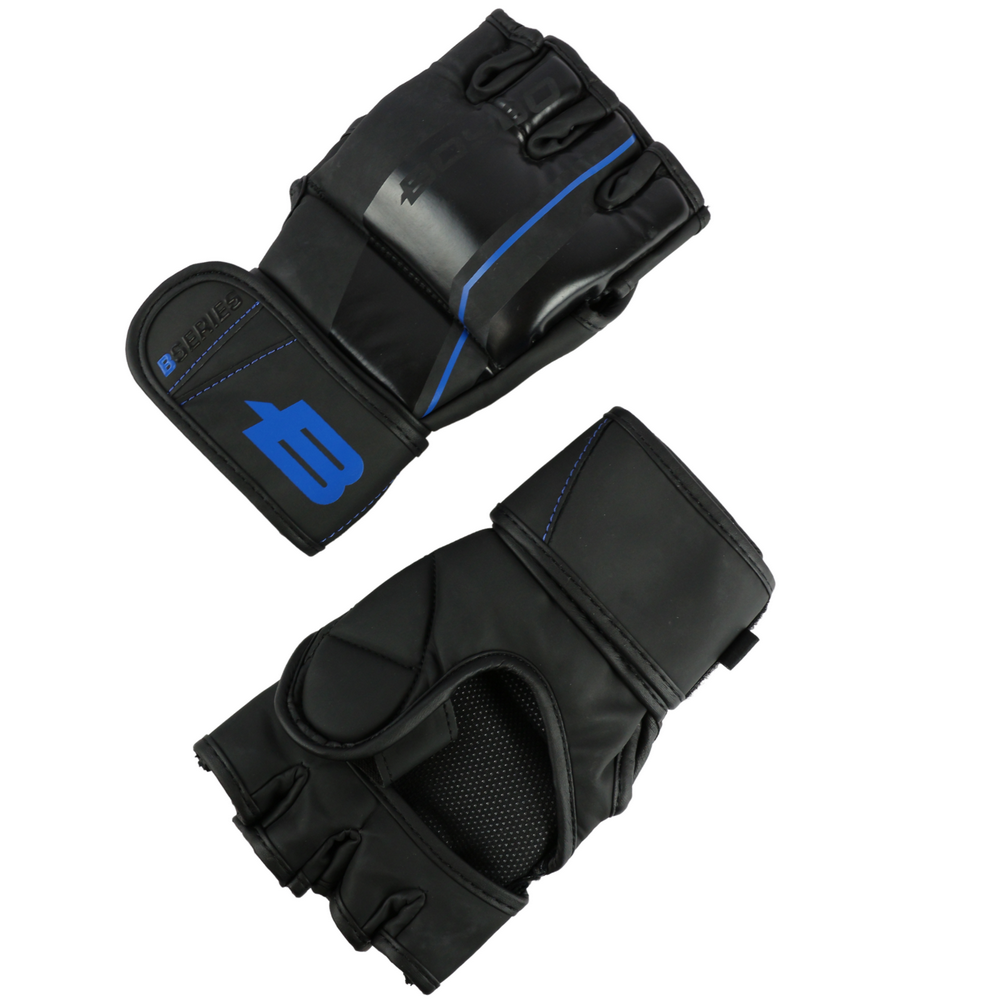  Перчатки для ММА Boybo B-series черно синие 