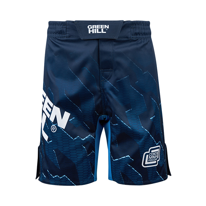  Шорты GREEN HILL СОЮЗ ММА РОССИИ синие 