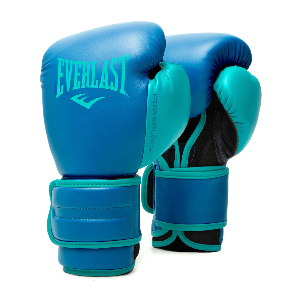  Боксерские перчатки Everlast Powerlock PU 2 бирюзовые 